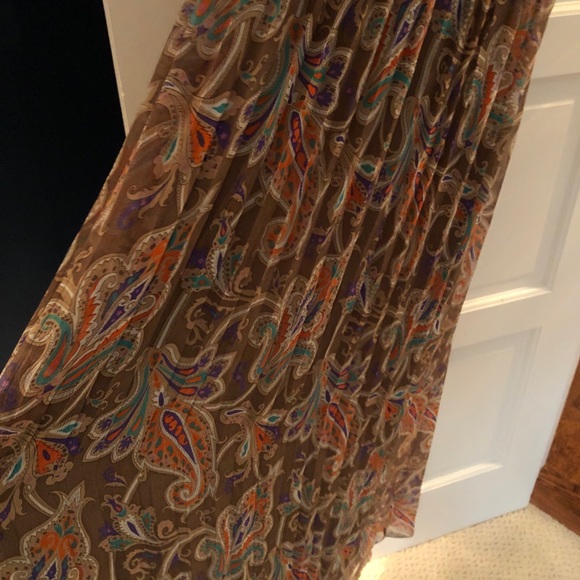 Tibi vintage maxi accordion pleated silk dress - Picture 5 of 9